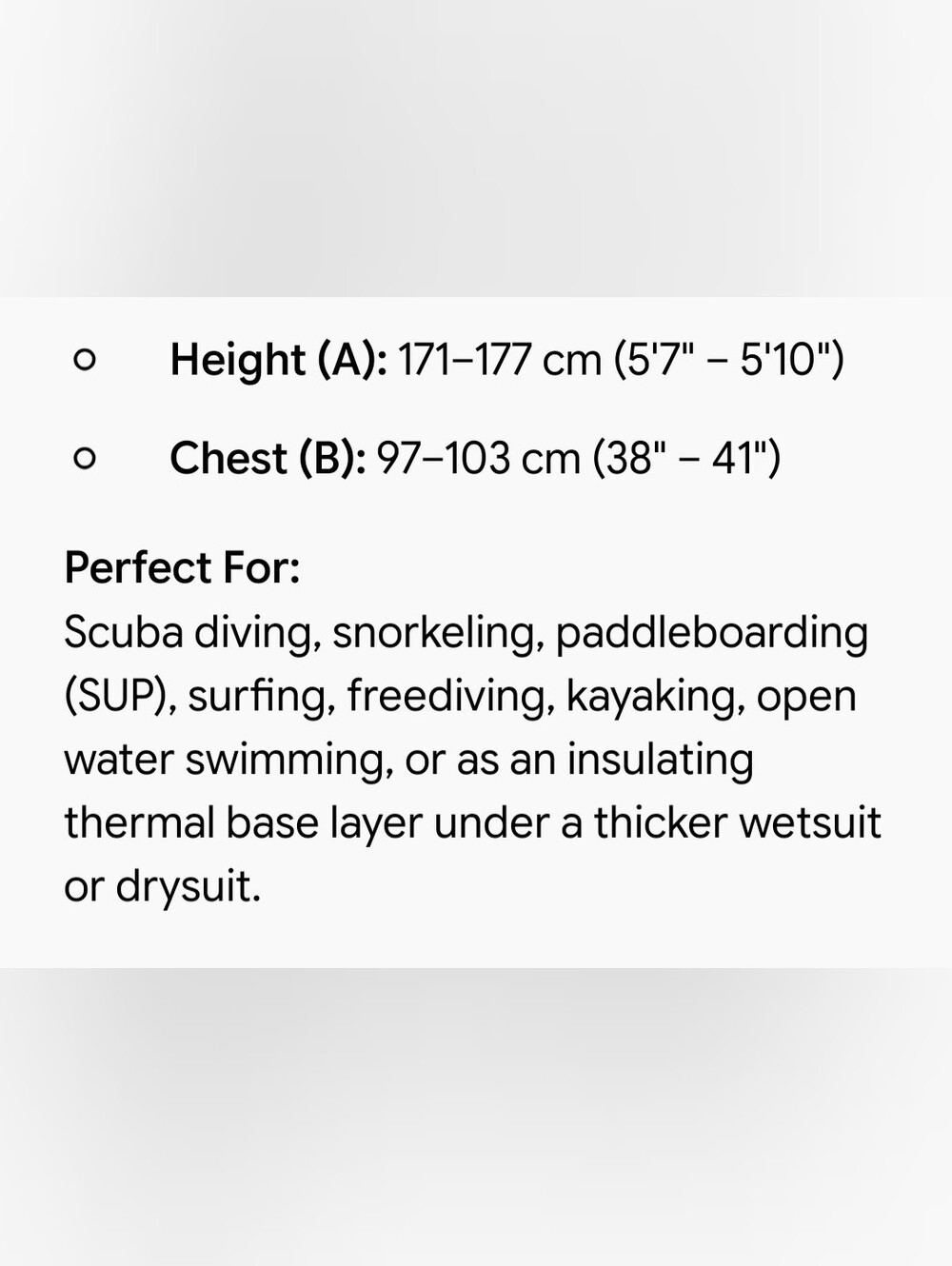 NWT WATERPROOF NEOSKIN FULL BODY WETSUIT 1.5mm. - Picture 11 of 11